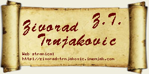 Živorad Trnjaković vizit kartica